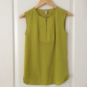 Lime green J. Crew top